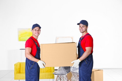 Unloading furniture and boxes at a new Becontreeheath home