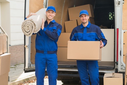 Man with a van helping with a local move in Becontreeheath