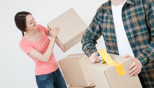 House movers loading furniture for a Becontreeheath home move