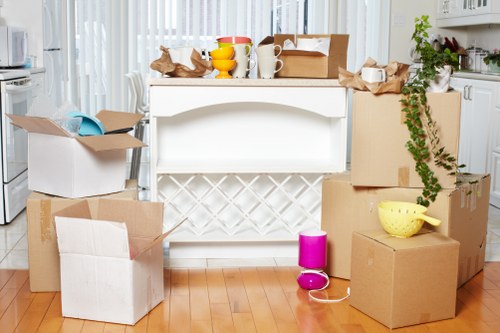 Van service handling boxes and furniture safely