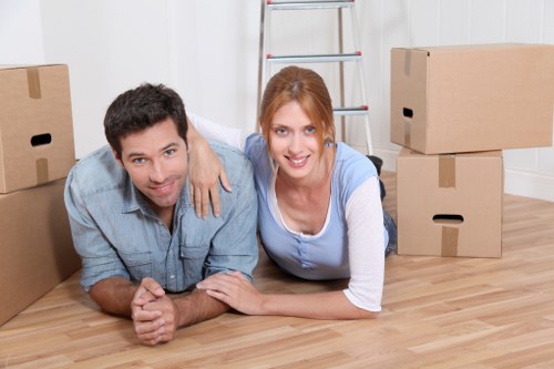 Commercial moving team helping a local business relocate