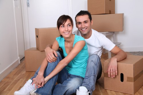 Loading furniture into a local moving van in Becontreeheath