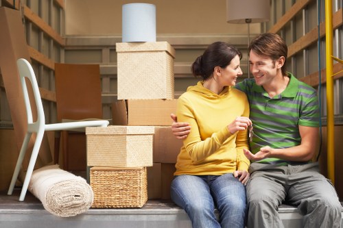 Removal van loading furniture for a local home move
