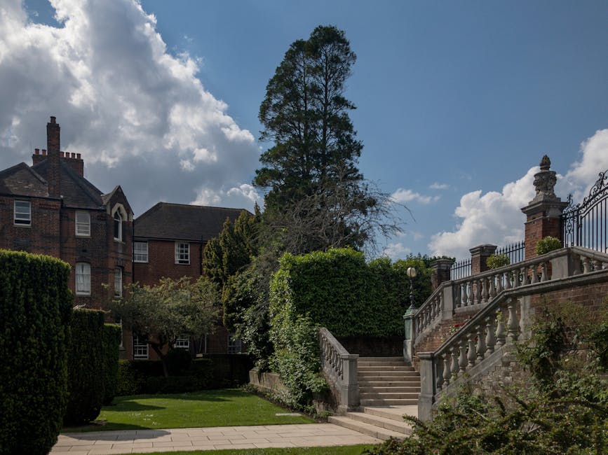 A brick wall with a historic street sign reading 'to BRANCH HILL & WEST HEATH RD' mounted on it, featuring black and white lettering and an arched, metal lattice-covered drainage opening beneath. Behind the wall, a large tree with bare branches extends upward, partially obscuring a traditional brick residential building with white-framed windows and a tiled roof. The scene suggests a quiet, urban residential area with period architecture, adjacent to a narrow street or alleyway. Man with Van Becontree Heath’s logo and an image of a house removal vehicle are not visible in this scene, but the context relates to home relocation and furniture transport services in the area.